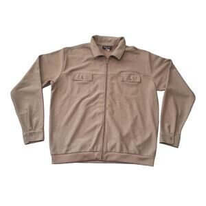 Vintage Botany 500 Long Sleeved Zip Up Collared Polo Textured Cardigan Sweater